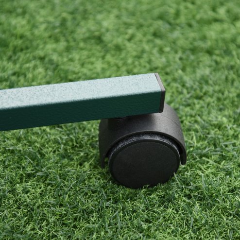 PawHut Bird Perch Stand, T-Stand Bird Training with Perch, Four Wheels, Feeding Bowls, Parrot Stand for Small, Medium Birds, Green