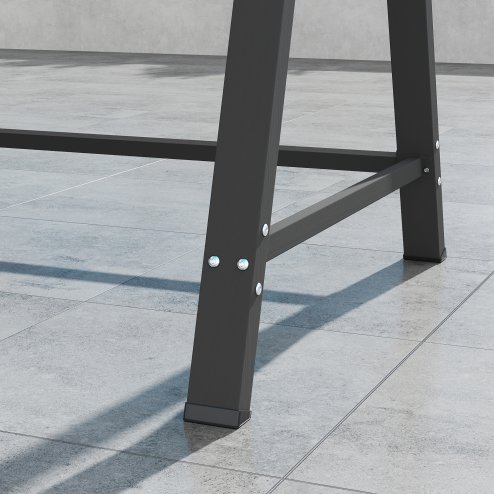 Outsunny 3 Seater Garden Swing Seat with UPF30+ Adjustable Canopy, Swing Chair with Cushion, Outdoor Hammock Bench for Balcony Patio, Dark Grey