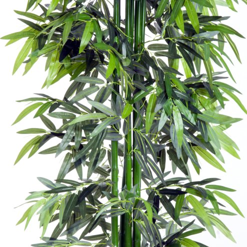 Outsunny 6ft Artificial Bamboo Tree Plant Greenery in A Pot for Home Office Planter 1.8M