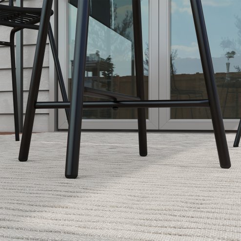 Outsunny Outdoor Coffee Table, Garden PE Rattan Side Table with Plastic Wood Table Top, X-Shape Support for Indoor, Outdoor, Balcony, Patio, Grey