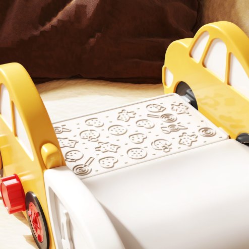 AIYAPLAY Kids Slide, Indoor Toddler Sofa Slide with Extended Length for Bed, Stairs, Easy to Assemble and Store, Yellow