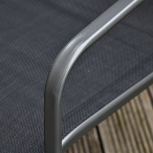 Outsunny 4 Piece Garden Furniture Set Outdoor Patio Sofa Set with Double Chair, Single Chairs and Glass Top Table for Terrace and Balcony