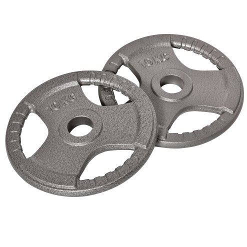 HOMCOM Set of 2 Cast Iron Weight Plates for 2