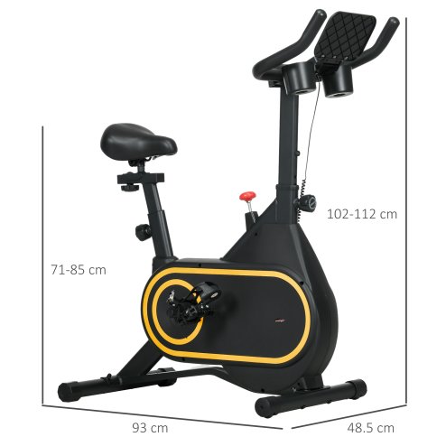 SPORTNOW Exercise Bike, Magnetic Indoor Cycling Bike, 264lbs Weight Capacity Stationary Bike, with Silent Flywheel, LCD Display, Bottle/Tablet Holder, Comfortable Seat, for Home Cardio Workout