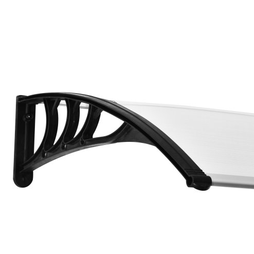 Outsunny Front Door Canopy, Waterproof Outdoor Awning, 75 x 195 cm Rain Shelter for Window, Porch and Front/Back Door, Clear