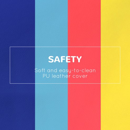 HOMCOM Soft Play 4-piece Climb and Crawl Foam Toddler Stairs and Ramp Colorful Children