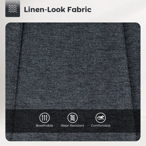 HOMCOM Bar Stools Set of 2, Swivel Barstools, Height Adjustable Breakfast Bar Chairs with Backrest and Footrest for Kitchen Island Counter, Dining Room, Dark Grey