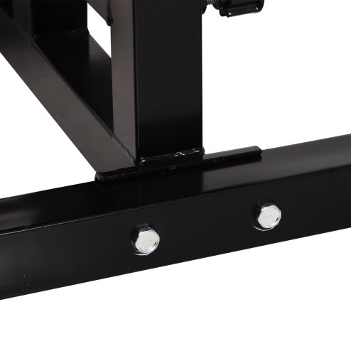 HOMCOM Squat Bench Trainer Sit Up Machine Multifunctional Equipment Abdomen and Leg Strength Indoor Household Fitness Device Black