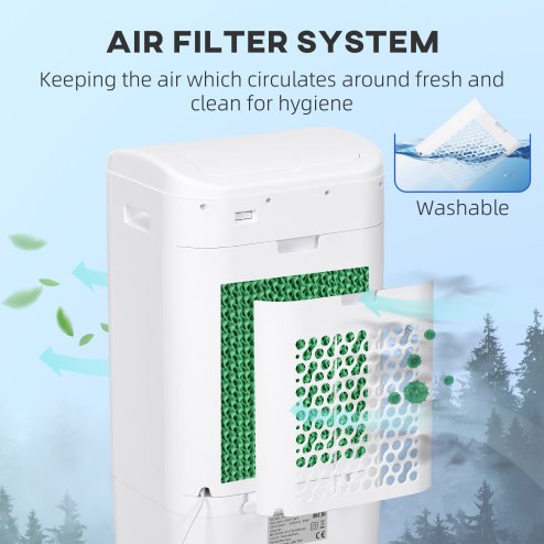 HOMCOM Portable Air Cooler with 15 Litre Water Tank, Oscillation, LED Display, Remote Control, 7.5 Hour Timer, Evaporative Air Cooler Fan with 3 Speeds, 3 Modes, Ice Packs, for Home Office