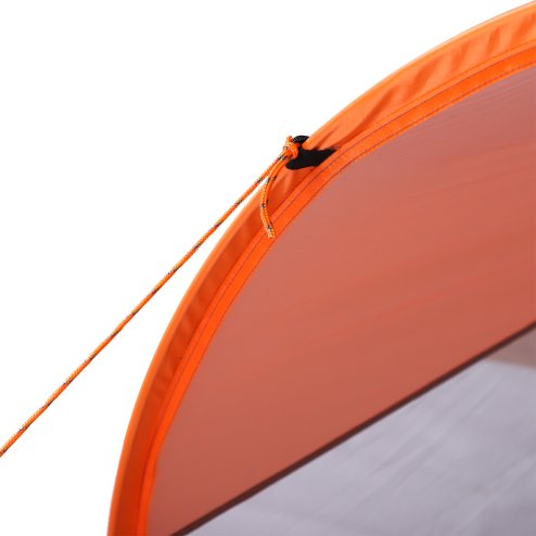 Outsunny 1-2 Person Pop up Beach Tent Hiking UV 30+ Protection Patio Sun Shade Shelter Portable Automatic - Orange