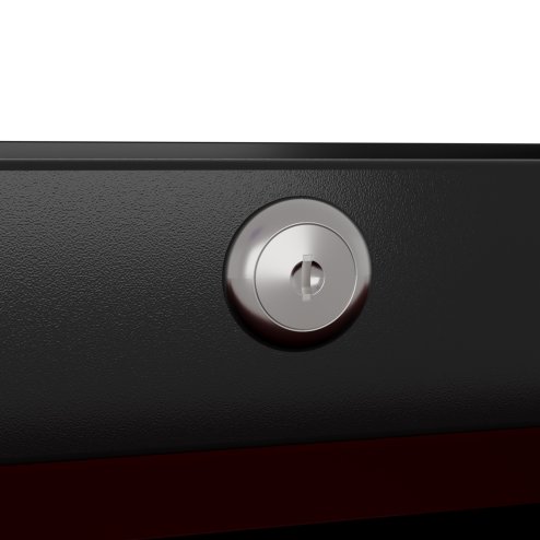 HOMCOM Steel 5-Drawer Tool Storage Cabinet Lockable with Wheels Handle 2 Keys Garage Equipment Trolley Home Work DIY Workshop Chest Red