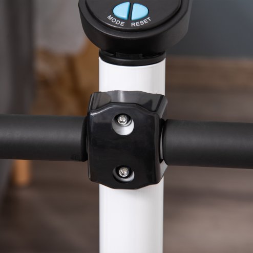 HOMCOM Twister Stepper, Step Machine, Aerobic Exercise Workout Machine w/ Adjustable Resistance, LCD Screen and Handlebars - Blue