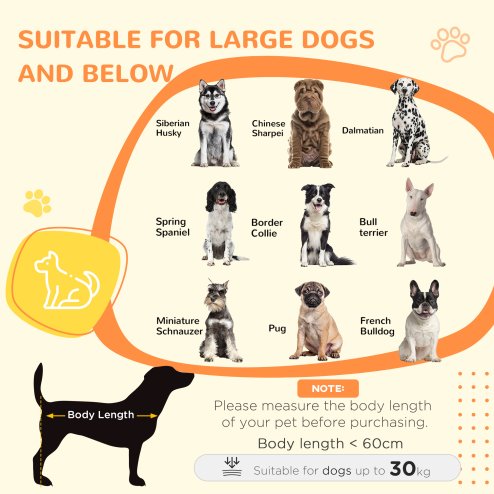 PawHut Dog Crate Furniture End Table w/ Soft Washable Cushion, Two Doors, Indoor Pet Kennel for Small Medium Large Dogs w/ Wire Mesh, Oak