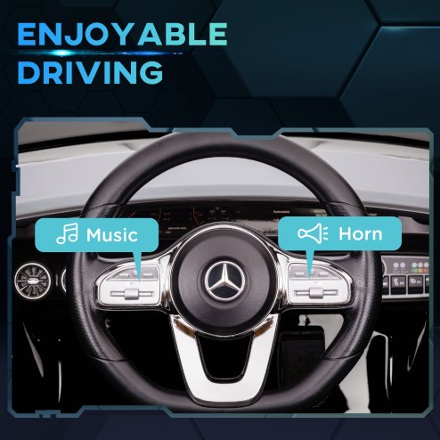 AIYAPLAY Mercedes Benz Licensed 12V Electric Car for Kids, Kids