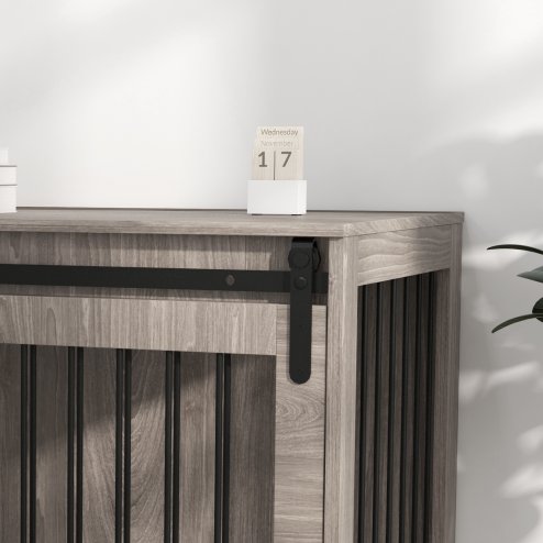 PawHut Dog Crate Furniture, Dog House Furniture Style for Extra Large Breeds, Pet Kennel with Removable Cushion for Indoor Use, 118 x 60 x 73 cm, Brown