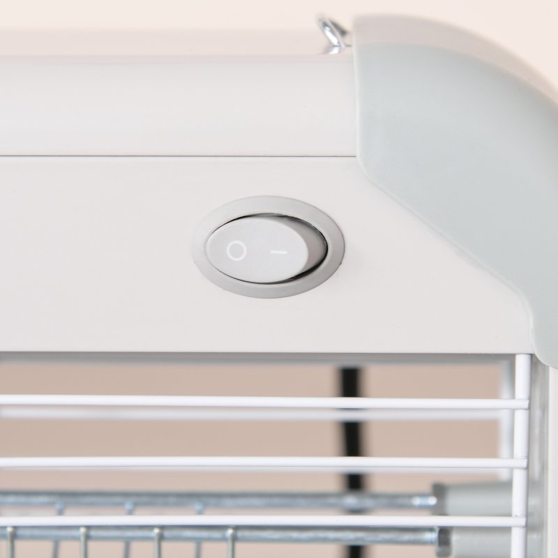 Outsunny 30W Electric Fly Zapper, Bug Zapper with UK Plug, 2 UV Bulbs, Hanging Chain, On/Off Switch and Removable Catch Tray, 60?O Coverage Insect Mosquito Killer for Indoor and Outdoor Use, Grey