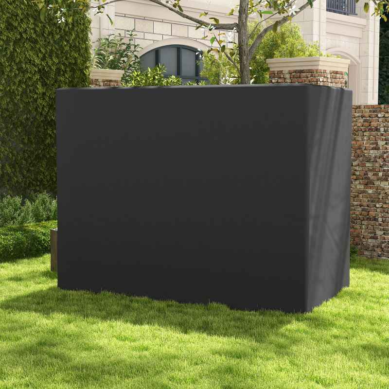 Outsunny Oxford Patio 3-seater Swing Chair Cover Outdoor Garden Furniture Rain Protection Protector Waterproof Anti-UV, 240L x 133W x 185H cm, Dark Grey