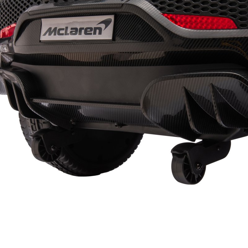 HOMCOM McLaren Licensed 12V Kids Electric Ride-On Car with Butterfly Doors, Powered Electric Car with Remote Control, Music, Horn, Headlights, MP3 Slot, Suspension Wheels, for Ages 3-6 Years - Black