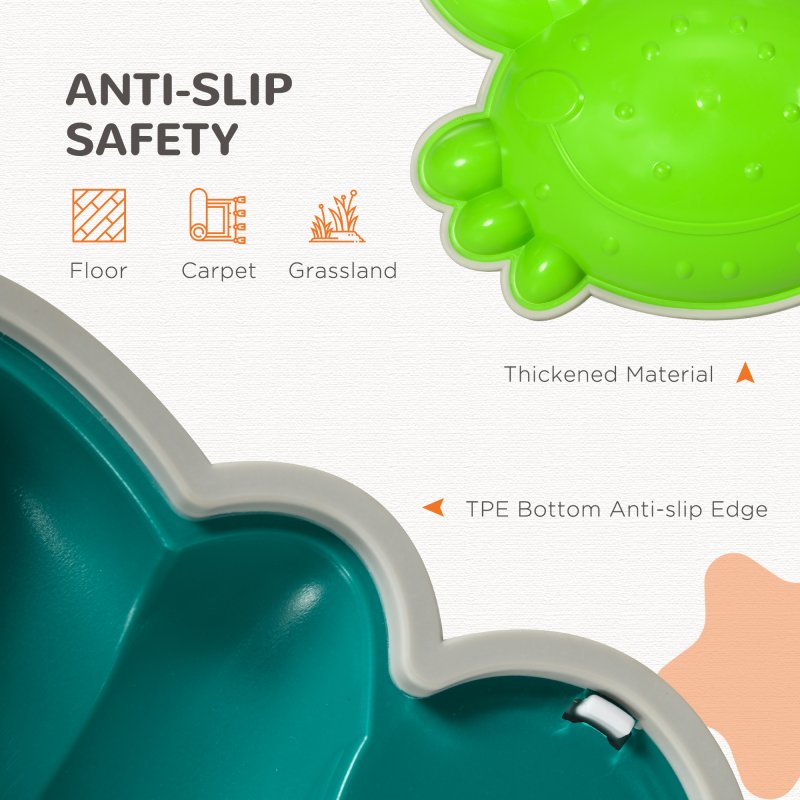 ZONEKIZ Stepping Stones Kids, 9PCs Crab-Designed Balance River Stones with TPE Anti-Slip Edge, Indoor Outdoor Sensory Toy, Obstacle Courses, Stackable