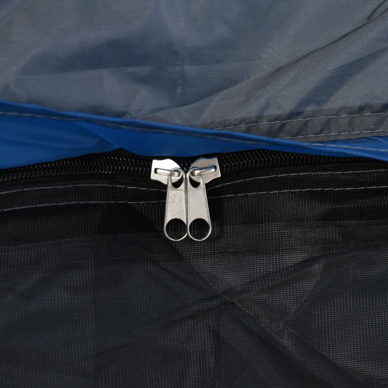 Outsunny Instant Pop Up Camping Tent, 4 Man Dome Tent with 4 Doors, Sewn-in Groundsheet, Carry Bag and Top Hook for Fishing Hiking Festival, Grey