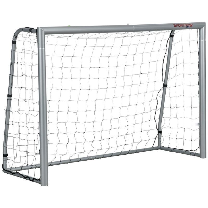 SPORTNOW 6ft x 4ft Football Goal, Football Net for Garden, Training Goal with Ground Stakes, Steel Frame