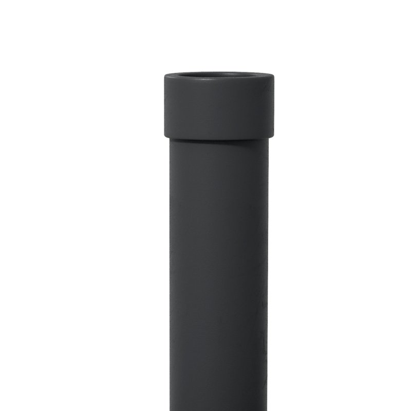 Outsunny 15kg Concrete Parasol Base, Heavy Duty Patio Umbrella Stand with Grip Handle, 46.5cm Round Garden Parasol Holder for 24 to 38mm Poles, Black