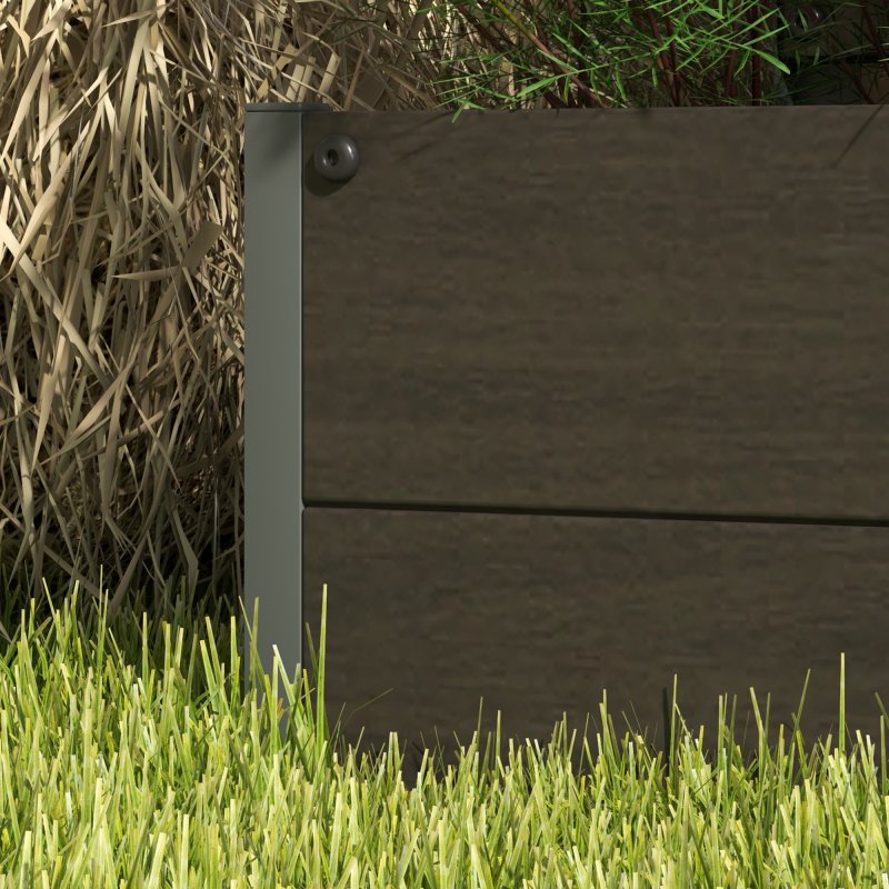 Outsunny Garden Planter with Trellis for Climbing Plants, Vines, Flowers, Freestanding Raised Bed for Garden, Outdoor, Patio, Planter Box with Drainage Gap, Black