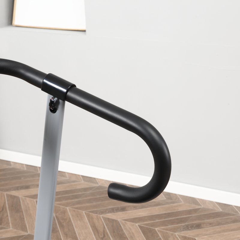 HOMCOM Electric Treadmill Walking Pad, 1-10km/h Folding Running Machine, Gym Fitness Exercise with LCD Monitor, Grey