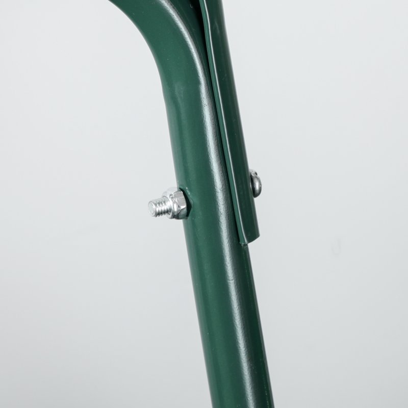 Outsunny 60L 50cm Steel Garden Lawn Roller Push Pull w/ Fillable Cylinder Water Sand Plug Lawn Flatten Seed Sow Rolling Drum w/ Handle