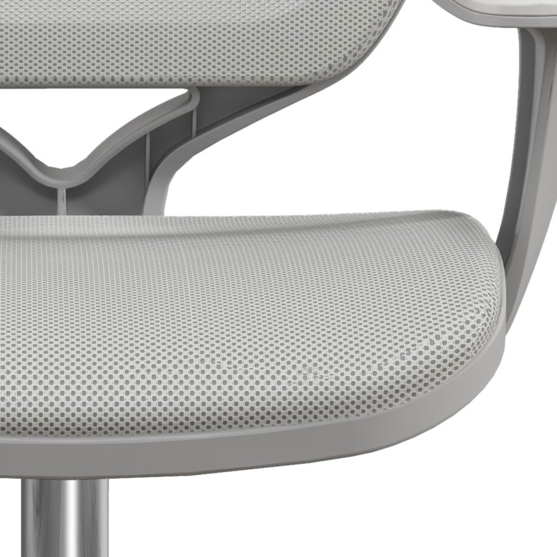 Vinsetto Office Chair, Breathable Mesh Swivel Desk Chair with Adjustable Height and  360 Degree Swivel Security Wheels for Home Office, Study, Grey
