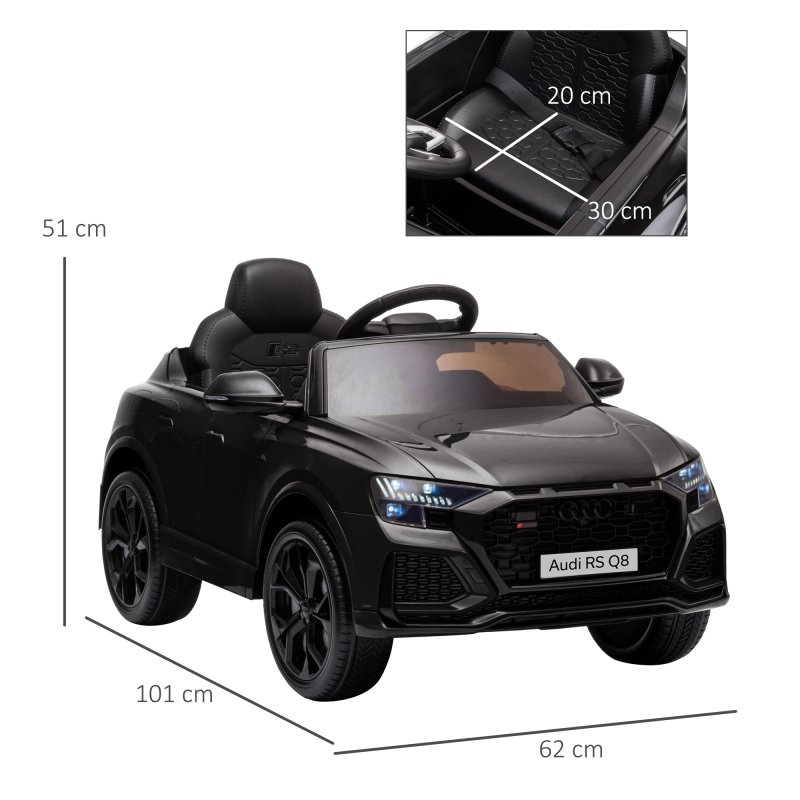 HOMCOM Audi RS Q8 Licensed Electric Car for Kids, 6V Kids