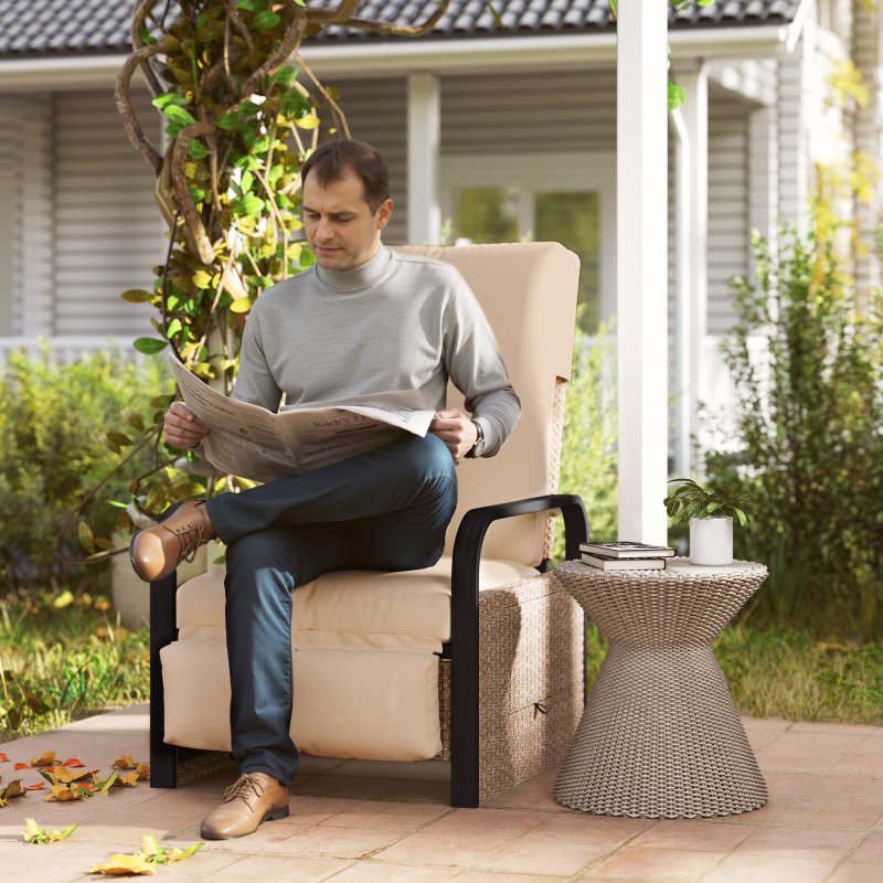 Outsunny Garden Bench Cushion 2 Seater Loveseat Seat Pad for Patio Swing Furniture for Indoor & Outdoor Use, 120 x 50 x 8 cm, Grey