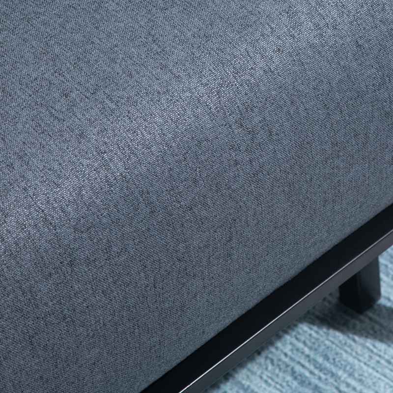 HOMCOM Linen Chair Bed, 3-in-1 Convertible Sleeper Chair with Adjustable Backrest, Pillow, for Living Room, Bedroom