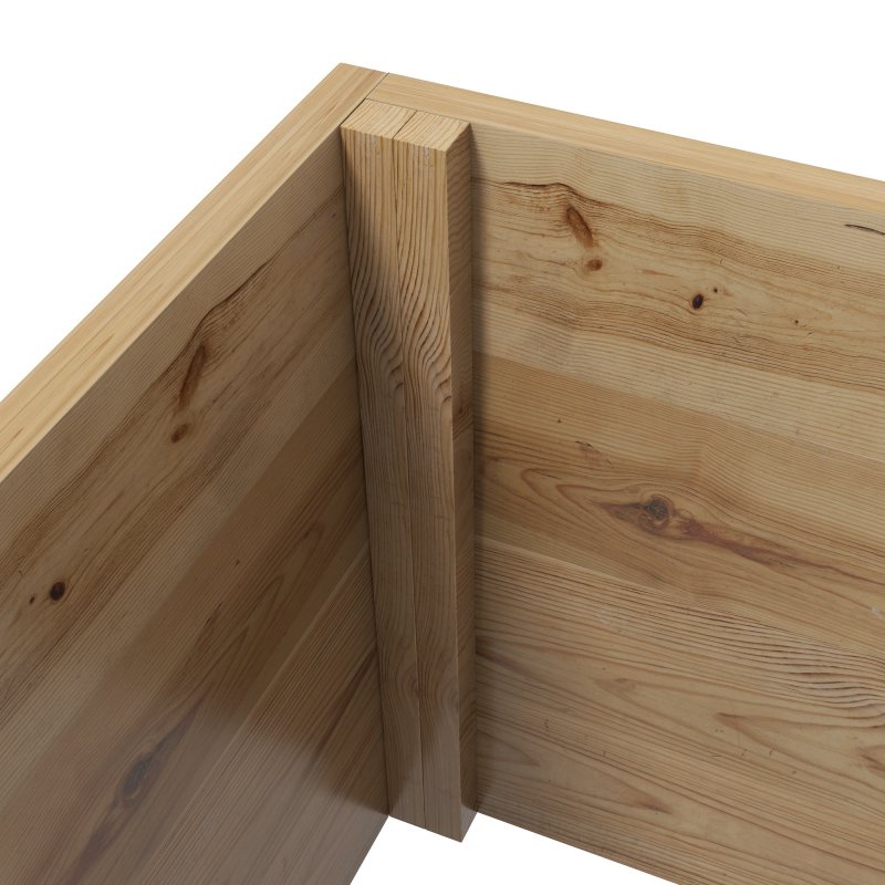 Outsunny Wood Planter with Trellis, Raised Garden Bed Privacy Screen Planter Box to Grow Vegetables, Herbs and Flowers for Garden, Patio, Deck, Natural