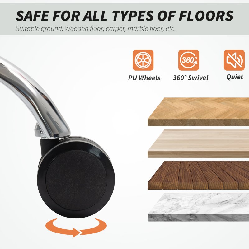 HOMCOM Executive Office Chair, Leathaire Reclining Computer Desk Chair with Lumbar Support Pillow, High Back, Footrest, Silent Swivel Wheels, Armrest, Height Adjustable for Home, Black