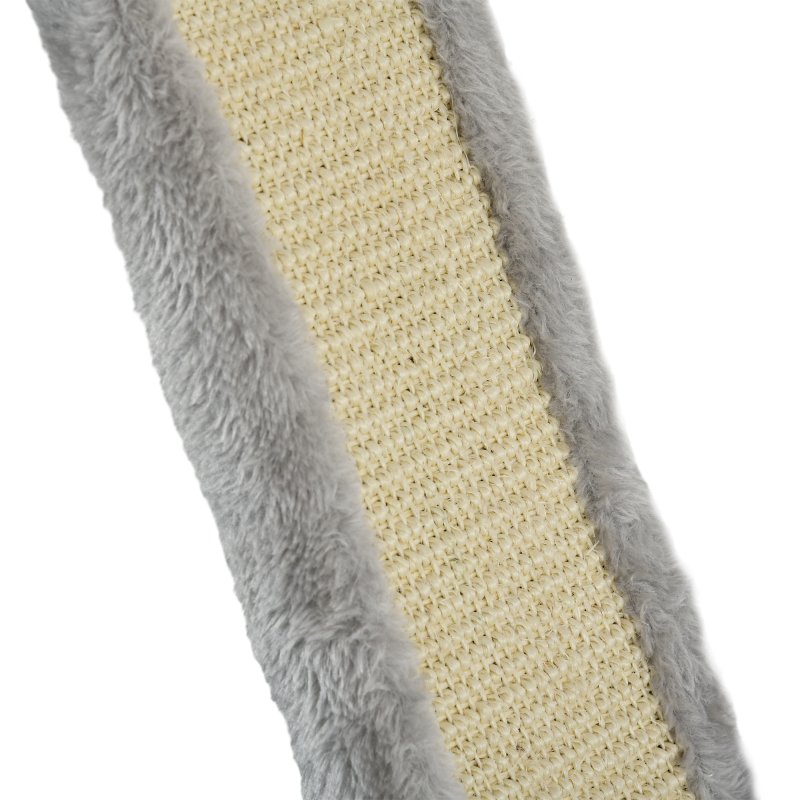 PawHut Three-Piece Wall-Mounted Cat Shelves, with Hammock, Cloud-Shaped Jumping Platform, Ladder, Scratching Post, Cat Wall Furniture with Play Ball for Large Cats - Grey