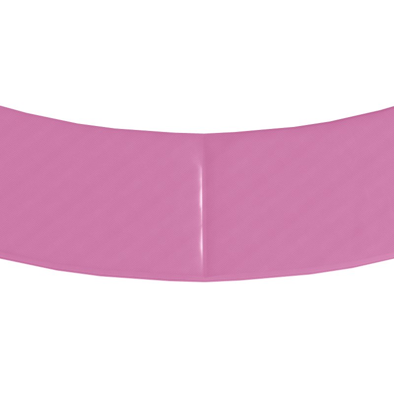 SPORTNOW 8FT Trampoline Spring Cover, Plastic Trampoline Pad Replacement with Elastic Cord, Waterproof, UV Resistant and Tear-Resistant, Pink