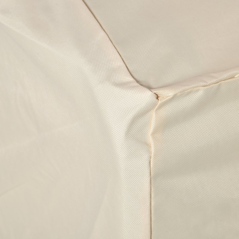 Outsunny 600D Oxford Cloth Garden Furniture Cover Waterproof, 3 Seater Sofa Protector for Patio, Outdoor, Beige, 218 x 111 x 63-101 cm