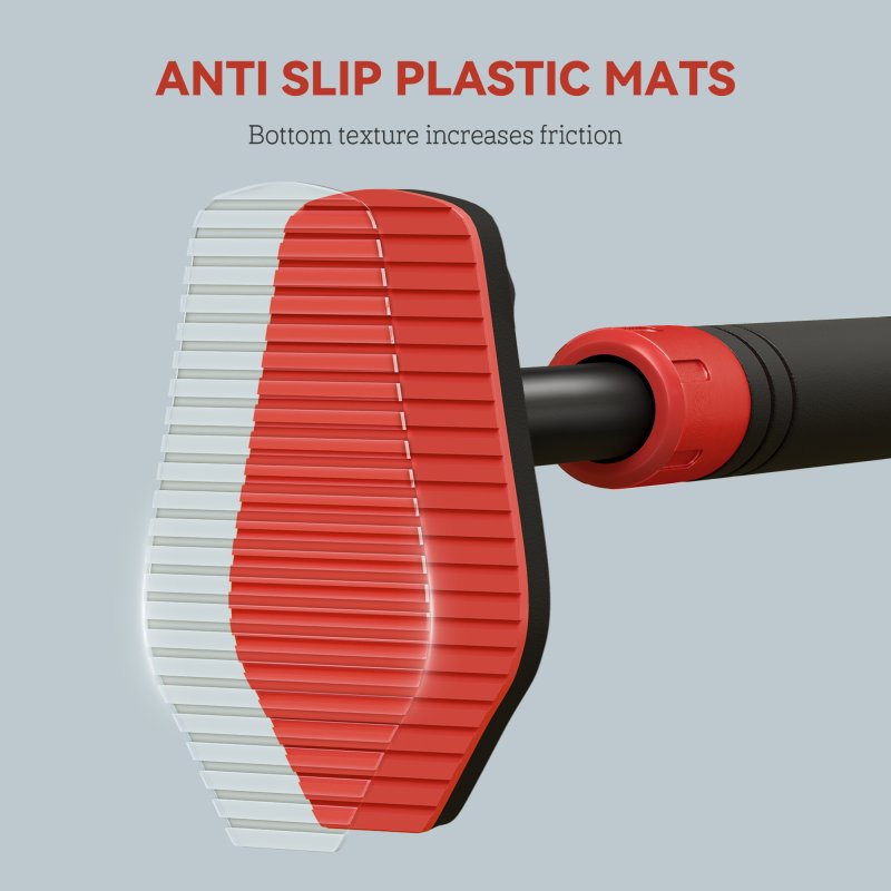 SPORTNOW Pull Up Bar Doorway No Screws, Door Frame Chin Up Bar with Level Metre, 92-120 cm (36.2"-47.2") Width Adjustable for Home Gym, Max Load 200kg