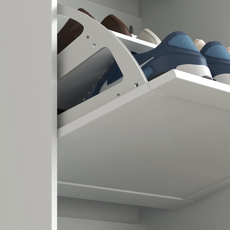 HOMCOM Shoe Cabinet with 3 Flip Drawers, Narrow Shoe Storage Cabinet for 18 Pairs, Freestanding Slim Shoe Rack for Entryway, Hallway