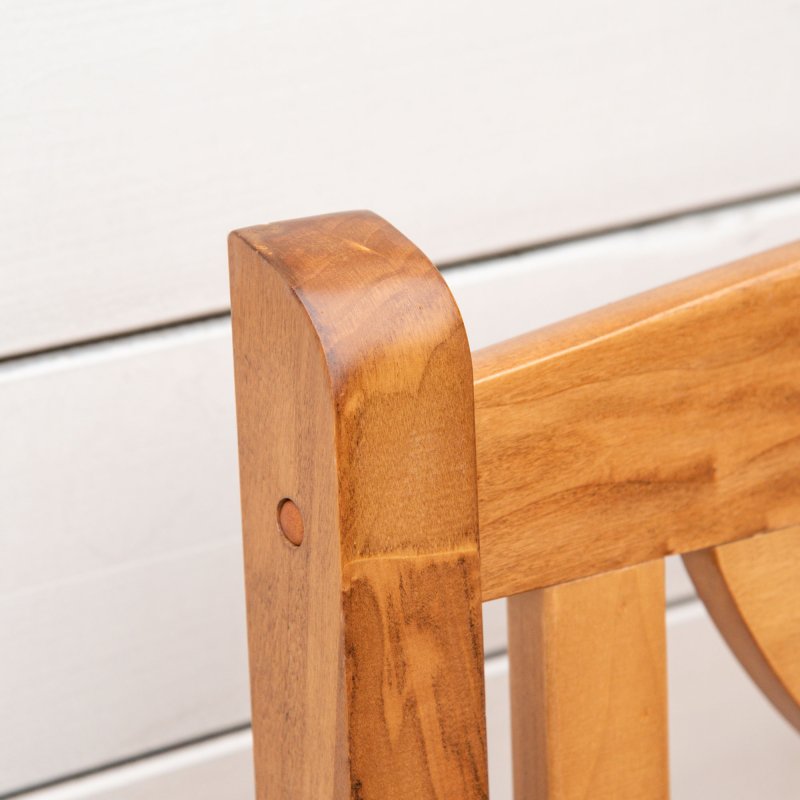 Outsunny 2-Seater Chair, Wooden Garden Bench, Outdoor Patio Loveseat for Porch, Natural