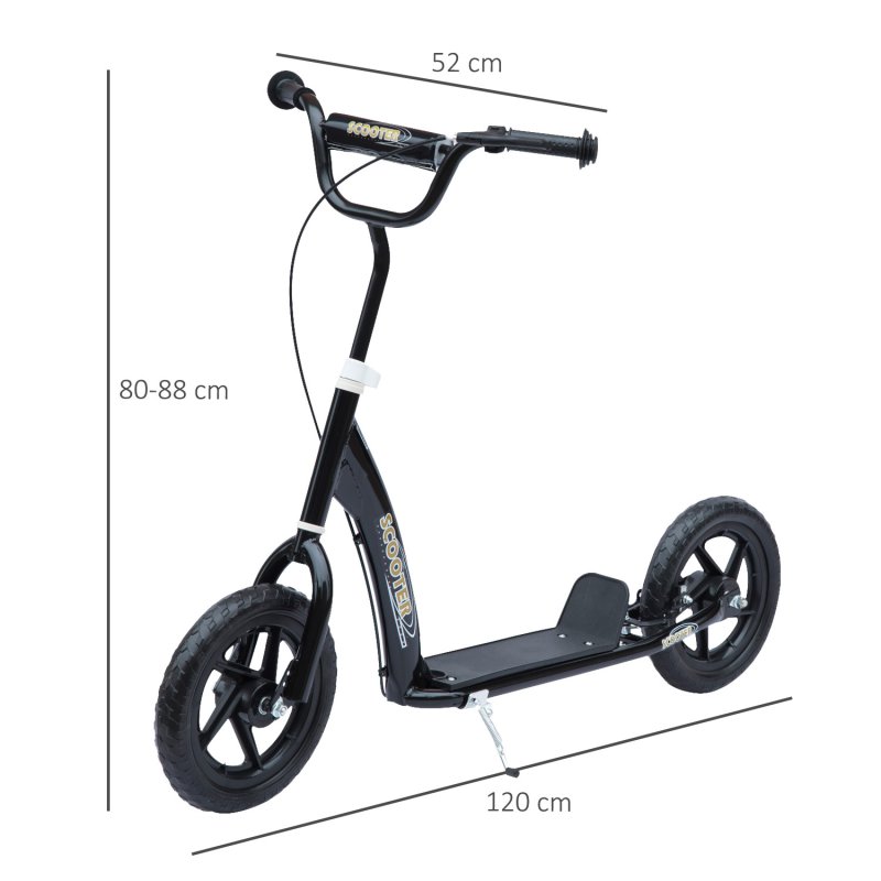 HOMCOM Kids Scooter Kick Scooter with 12" Wheels