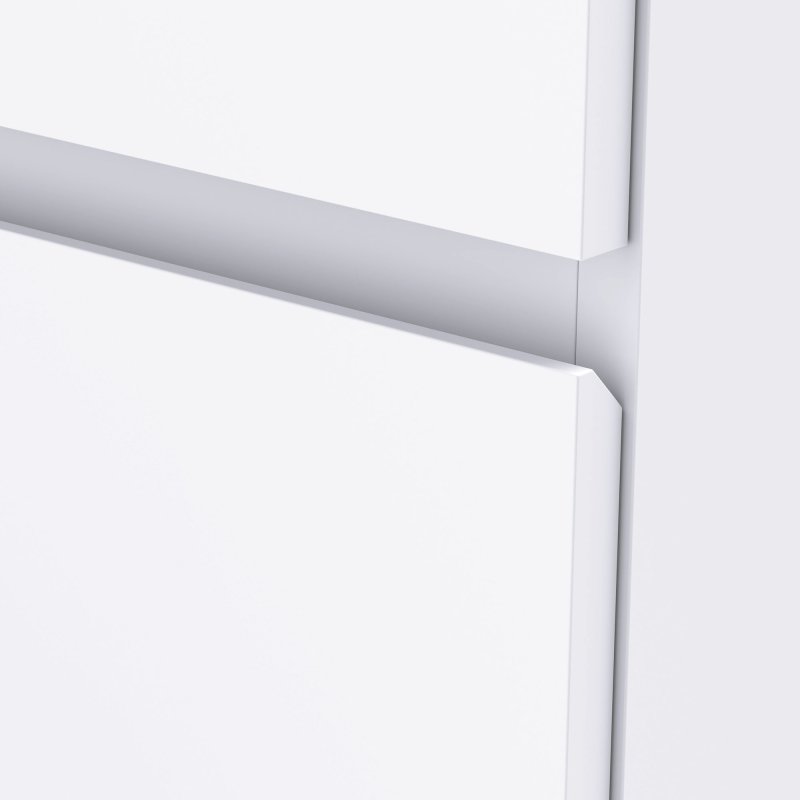 HOMCOM Chest of Drawers, 4 Drawers Storage Cabinet Floor Tower Cupboard for Bedroom Living Room, White