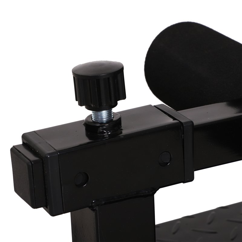 HOMCOM Squat Bench Trainer Sit Up Machine Multifunctional Equipment Abdomen and Leg Strength Indoor Household Fitness Device Black