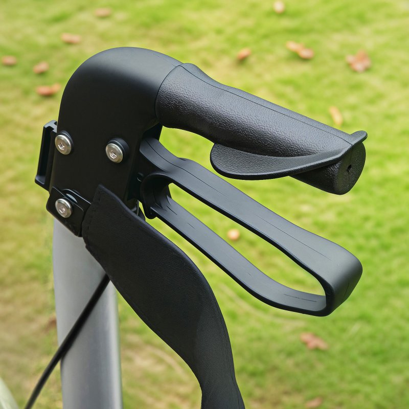 HOMCOM 2 in 1 Wheelchair Transport Chair & Folding Rollator Walker with Seat, Backrest, Footrest, Lightweight Walking Frame with Bag, Adjustable Height, 4 Wheeled Walker for Seniors