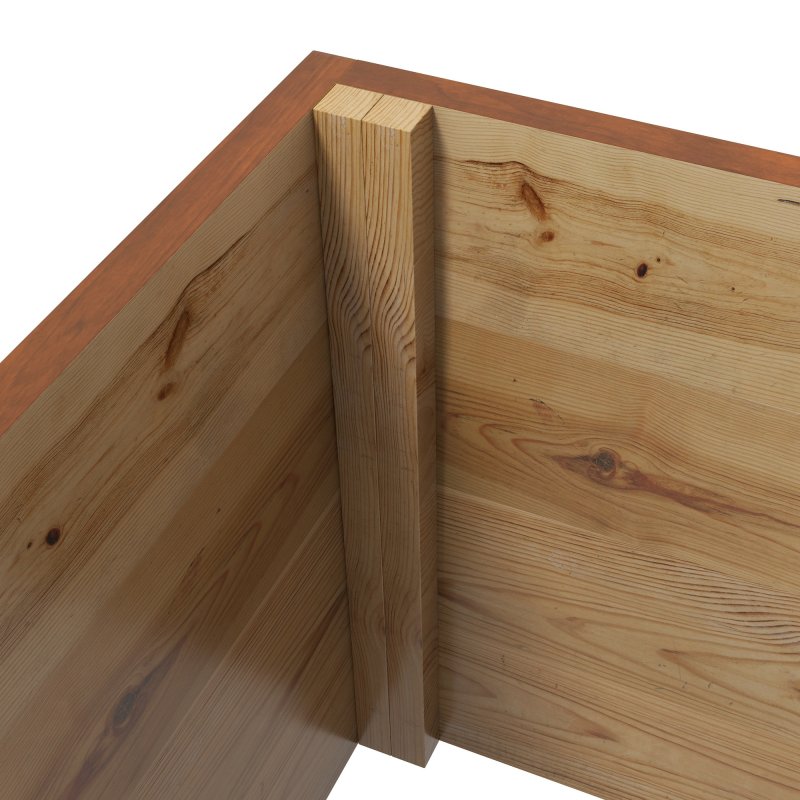 Outsunny Wood Planter with Trellis, Raised Garden Bed Privacy Screen Planter Box to Grow Vegetables, Herbs and Flowers for Garden, Patio, Deck, Orange