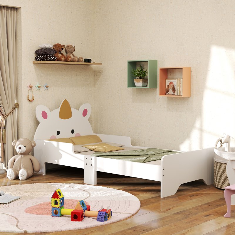 ZONEKIZ Toddler Bed Frame, Kids Bedroom Furniture, for Ages 3-6 Years