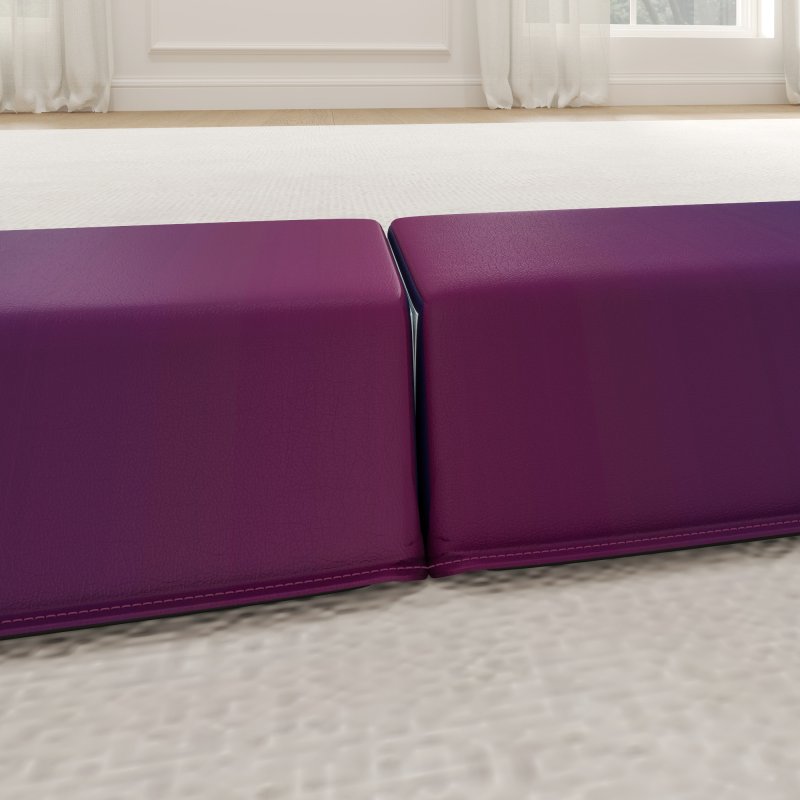 SPORTNOW 7.7ft Folding Gymnastics Beam, Floor Balance Beam for Kids with Anti-Slip Base, Gymnastics Equipment for Home Gym, Training Exercise, Blue and Pink