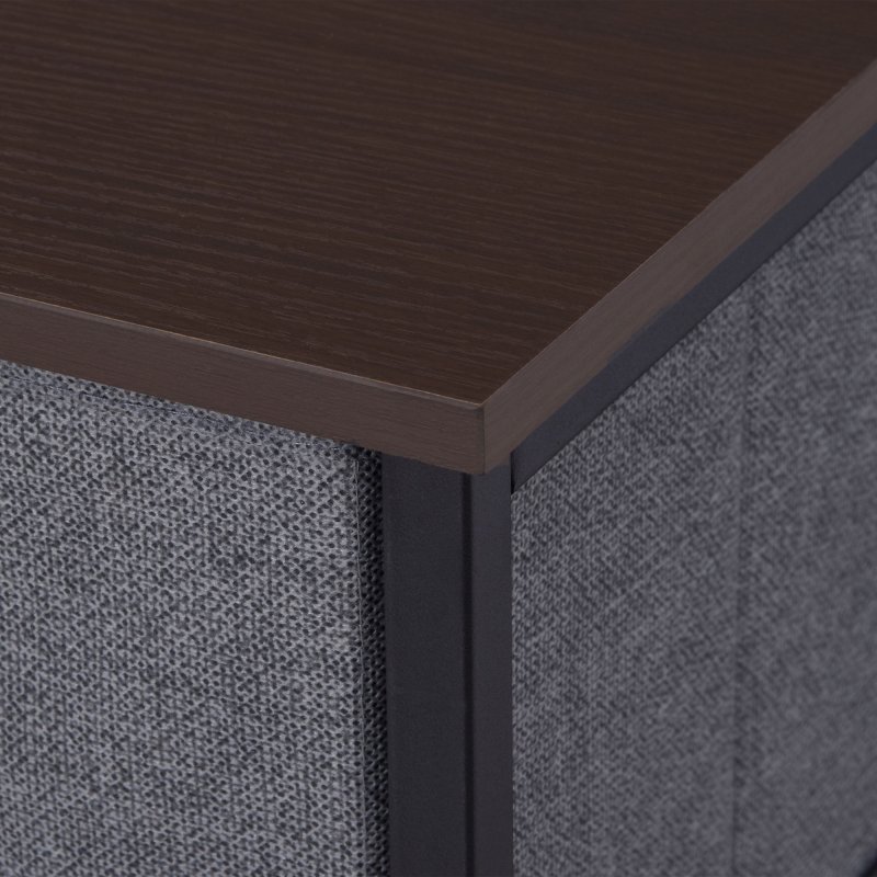 HOMCOM Chest of Drawers with 7 Drawers, Fabric Drawers with Large Storage Space, Drawers Dresser with Metal Frame, Adjustable Feet for Bedroom Living Room