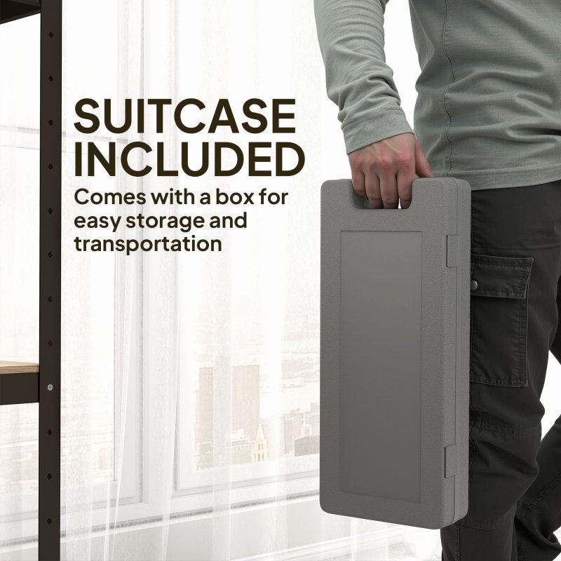 HOMCOM 6kg Dumbbell Set with Suitcase, Fitness Weights Dumbbells Set for Men and Women Home Gym, Workout, Pink, Purple, Brown